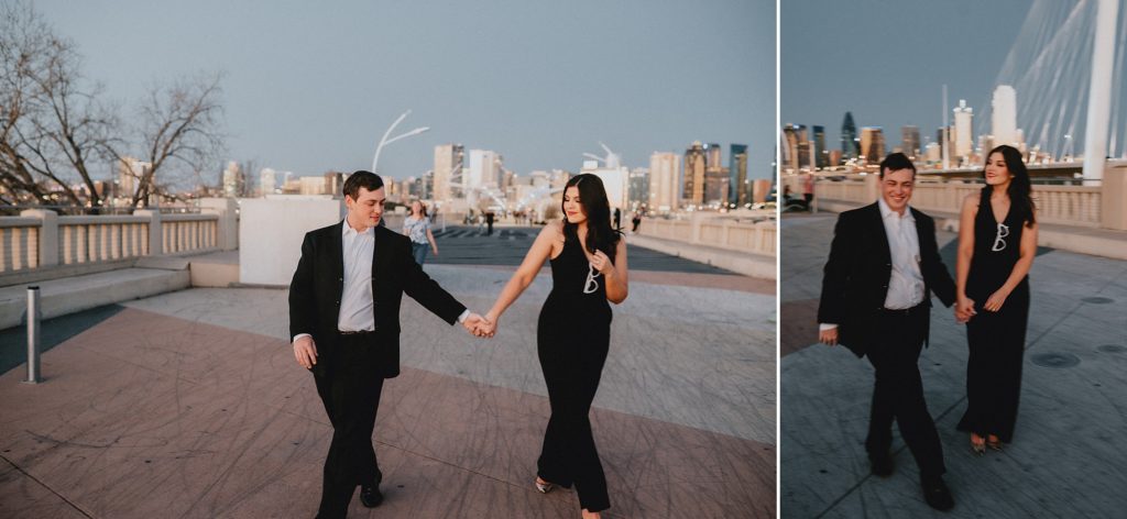Margaret Hunt Hill Bridge Engagement Session in Dallas by Dallas Wedding Photographer