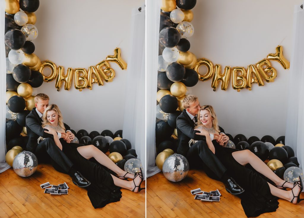 Editorial Luxury Maternity Announcement Session by Dallas Wedding Photographer Kyrsten Ashlay Photography