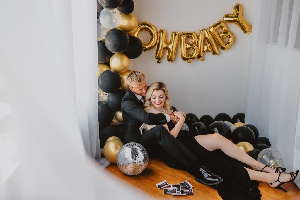 Editorial Luxury Maternity Announcement Session by Dallas Wedding Photographer Kyrsten Ashlay Photography