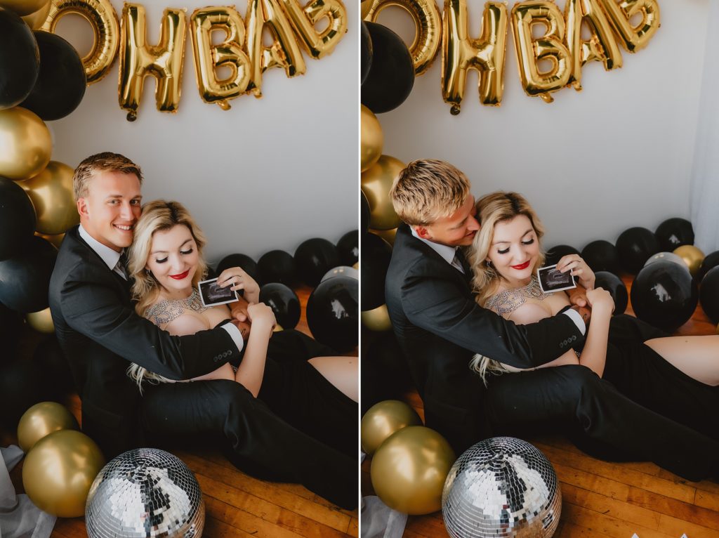 Editorial Luxury Maternity Announcement Session by Dallas Wedding Photographer Kyrsten Ashlay Photography