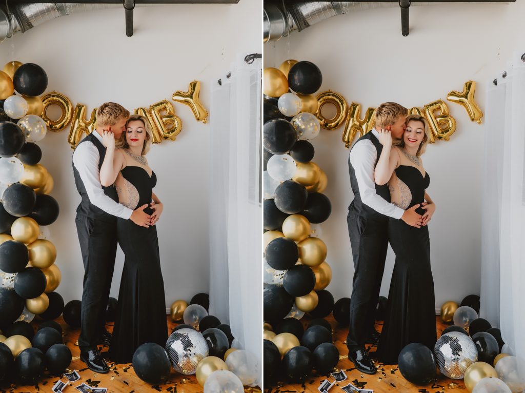 Editorial Luxury Maternity Announcement Session by Dallas Wedding Photographer Kyrsten Ashlay Photography