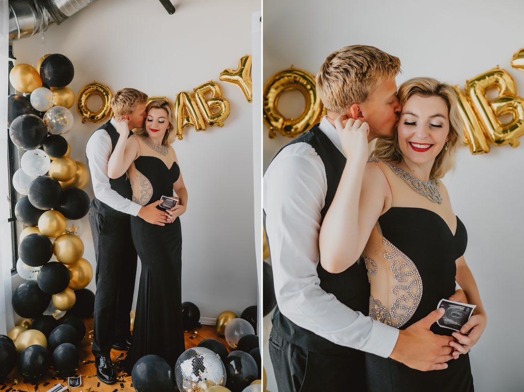 Editorial Luxury Maternity Announcement Session by Dallas Wedding Photographer Kyrsten Ashlay Photography