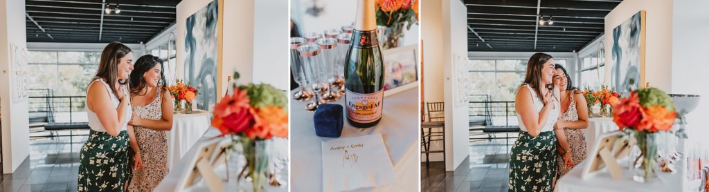 Proposal at Laura Rathe Fine Art Gallery in Dallas by Dallas Wedding Photographer Kyrsten Ashlay Photography