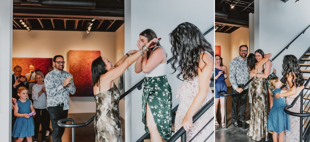 Proposal at Laura Rathe Fine Art Gallery in Dallas by Dallas Wedding Photographer Kyrsten Ashlay Photography