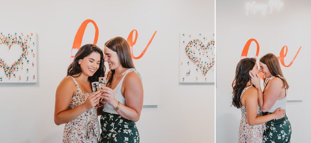 Proposal at Laura Rathe Fine Art Gallery in Dallas by Dallas Wedding Photographer Kyrsten Ashlay Photography