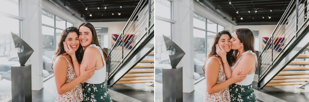 Proposal at Laura Rathe Fine Art Gallery in Dallas by Dallas Wedding Photographer Kyrsten Ashlay Photography
