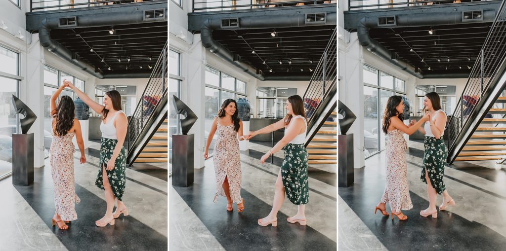Proposal at Laura Rathe Fine Art Gallery in Dallas by Dallas Wedding Photographer Kyrsten Ashlay Photography