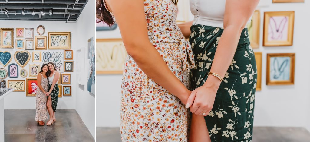 Proposal at Laura Rathe Fine Art Gallery in Dallas by Dallas Wedding Photographer Kyrsten Ashlay Photography