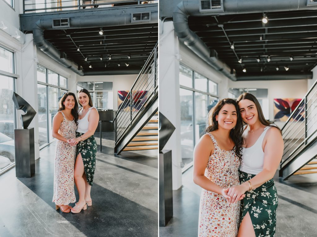 Proposal at Laura Rathe Fine Art Gallery in Dallas by Dallas Wedding Photographer Kyrsten Ashlay Photography