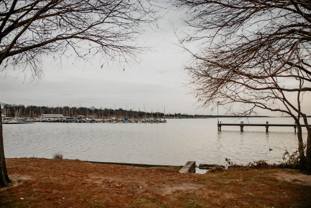 Winter White Rock Lake Engagement Session by Dallas Wedding Photographer Kyrsten Ashlay Photography