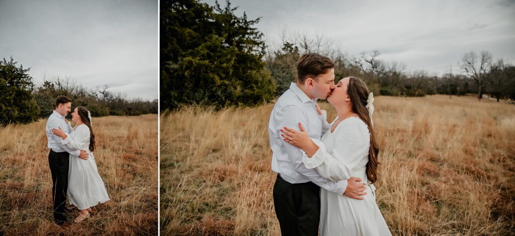 Winter White Rock Lake Engagement Session by Dallas Wedding Photographer Kyrsten Ashlay Photography