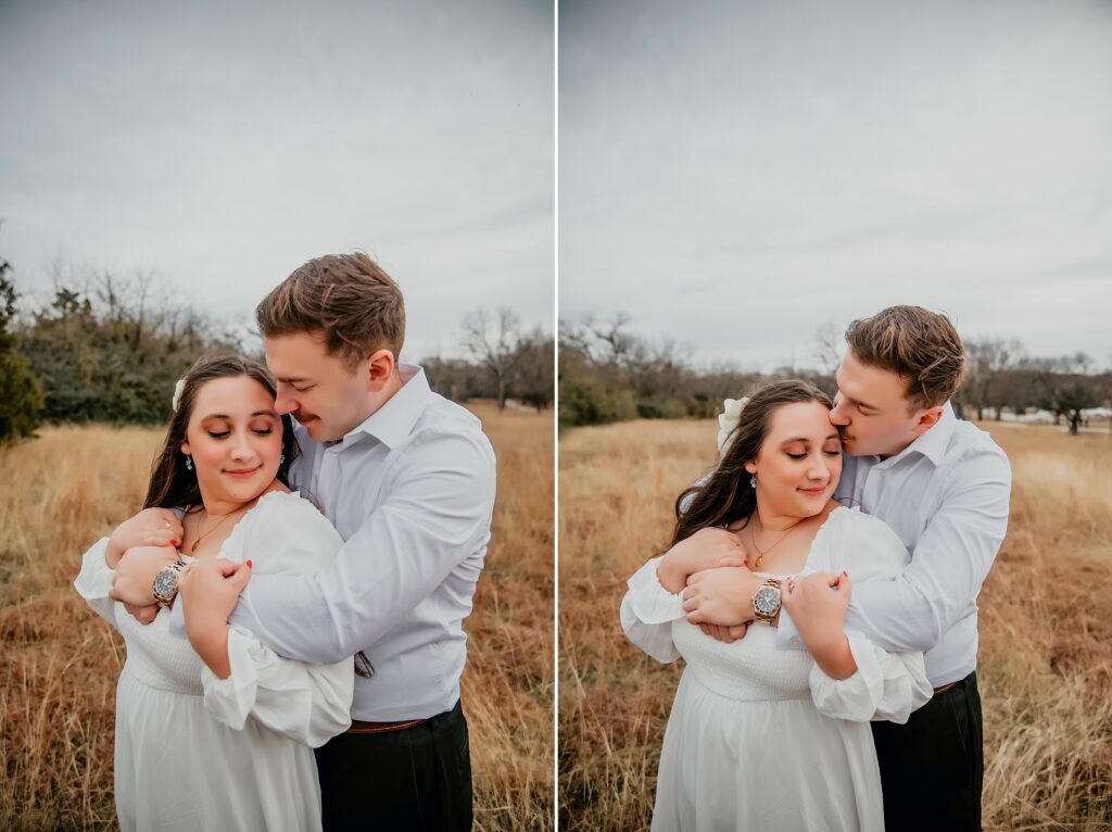 Winter White Rock Lake Engagement Session by Dallas Wedding Photographer Kyrsten Ashlay Photography