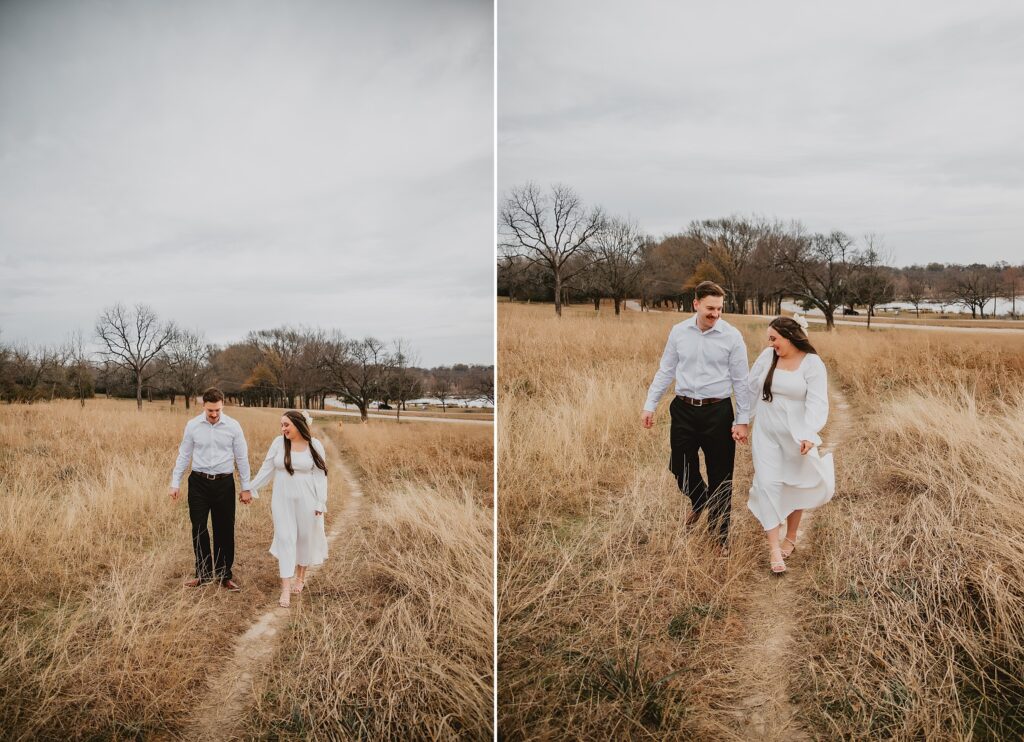 Winter White Rock Lake Engagement Session by Dallas Wedding Photographer Kyrsten Ashlay Photography