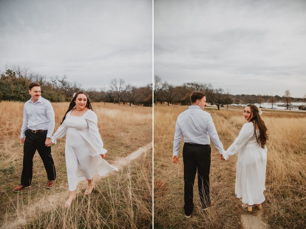 Winter White Rock Lake Engagement Session by Dallas Wedding Photographer Kyrsten Ashlay Photography
