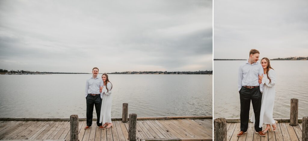 Winter White Rock Lake Engagement Session by Dallas Wedding Photographer Kyrsten Ashlay Photography