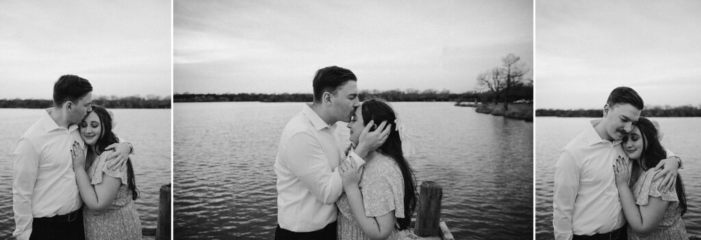 Winter White Rock Lake Engagement Session by Dallas Wedding Photographer Kyrsten Ashlay Photography