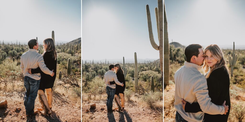 Saguaro National Park Engagement Session in Tucson AZ by Destination Wedding Photographer Kyrsten Ashlay Photography