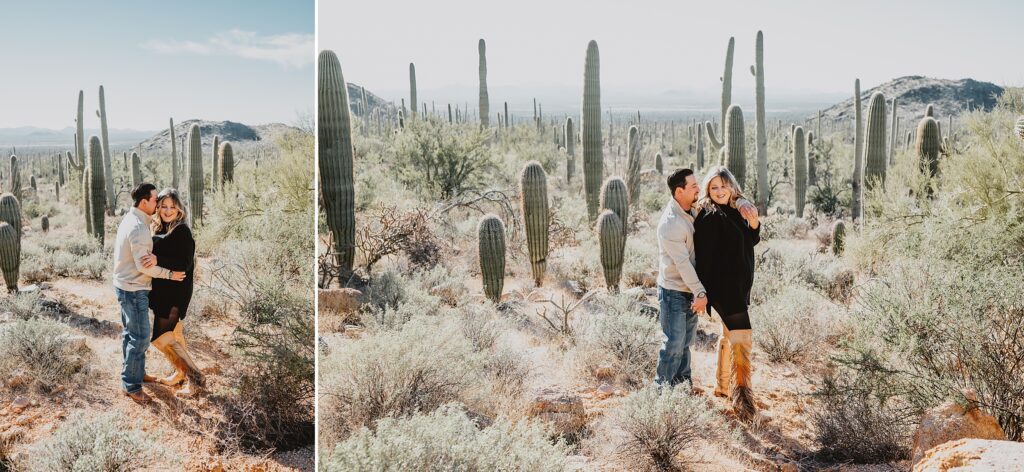 Saguaro National Park Engagement Session in Tucson AZ by Destination Wedding Photographer Kyrsten Ashlay Photography