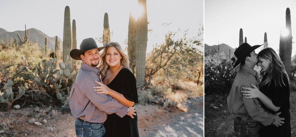 Saguaro National Park Engagement Session in Tucson AZ by Destination Wedding Photographer Kyrsten Ashlay Photography