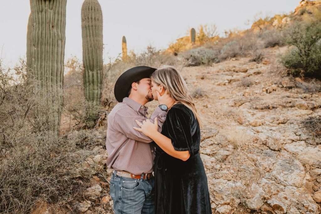 Saguaro National Park Engagement Session in Tucson AZ by Destination Wedding Photographer Kyrsten Ashlay Photography