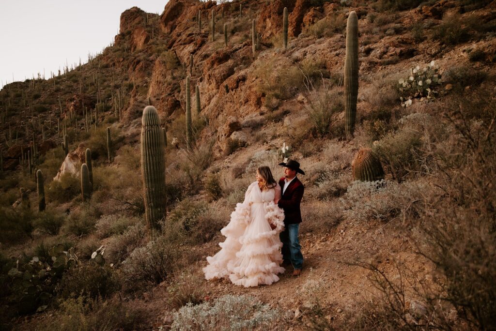 Saguaro National Park Engagement Session in Tucson AZ by Destination Wedding Photographer Kyrsten Ashlay Photography