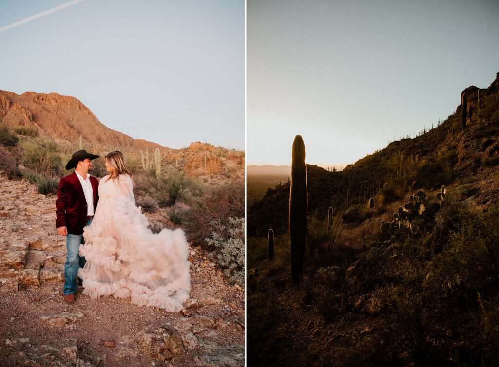 Saguaro National Park Engagement Session in Tucson AZ by Destination Wedding Photographer Kyrsten Ashlay Photography