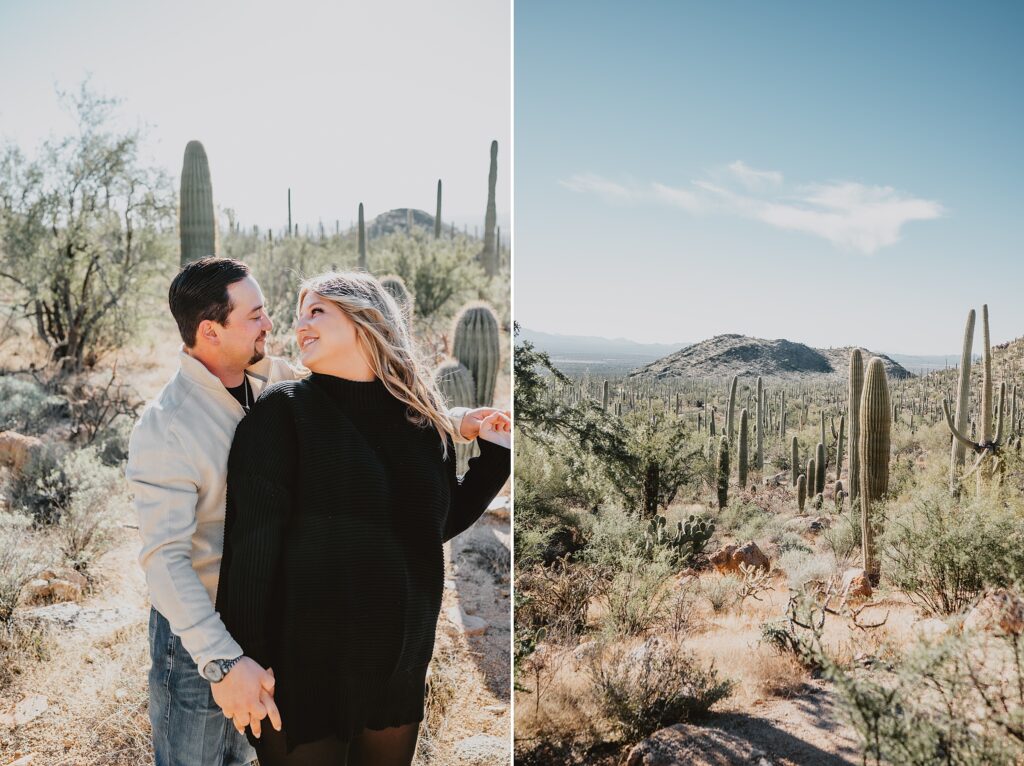 Saguaro National Park Engagement Session in Tucson AZ by Destination Wedding Photographer Kyrsten Ashlay Photography