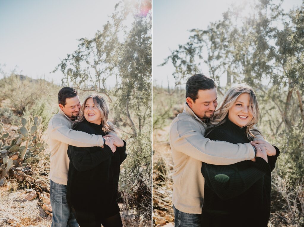 Saguaro National Park Engagement Session in Tucson AZ by Destination Wedding Photographer Kyrsten Ashlay Photography