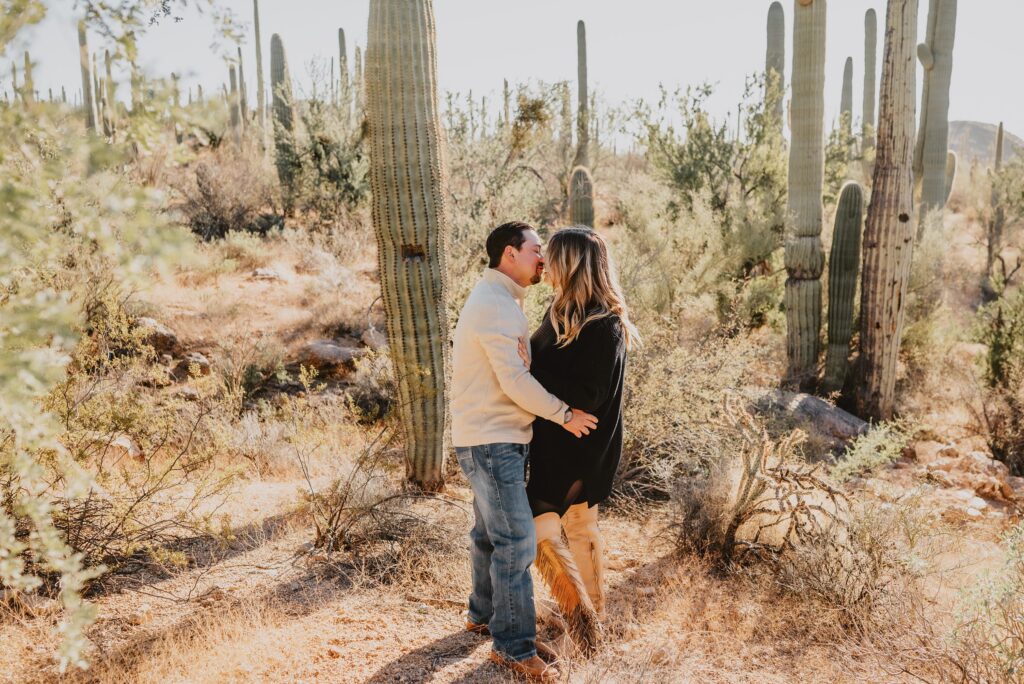 Saguaro National Park Engagement Session in Tucson AZ by Destination Wedding Photographer Kyrsten Ashlay Photography