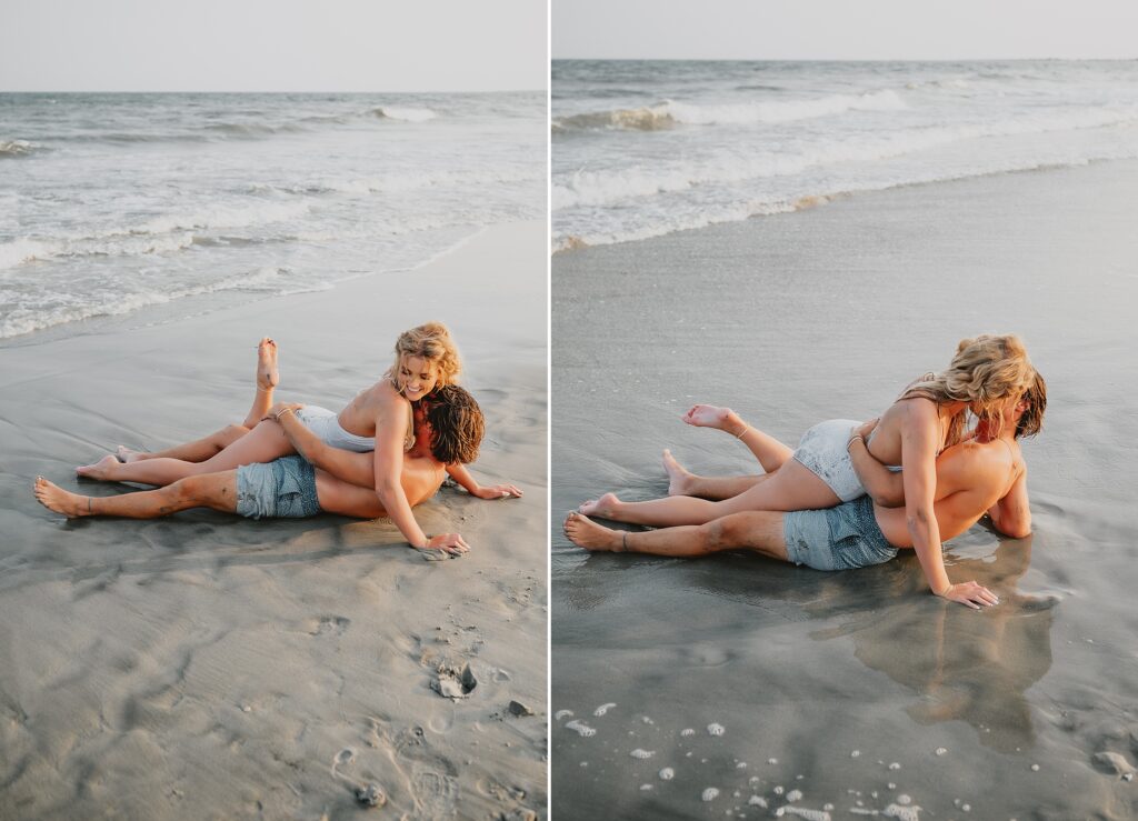 Folly Beach South Carolina Engagement Session by Destination Wedding Photographer Kyrsten Ashlay Photography