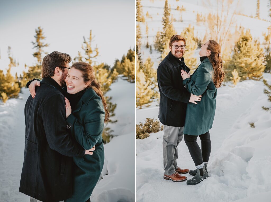 Sapphire Point Overlook Engagement Photos by Colorado Wedding Photographer