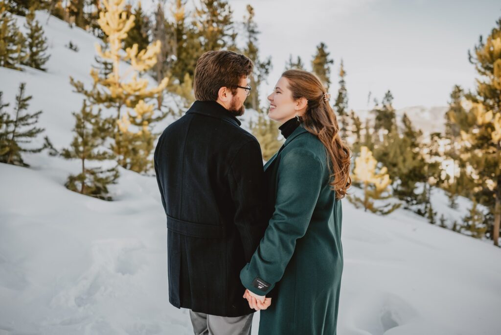 Sapphire Point Overlook Engagement Photos by Colorado Wedding Photographer
