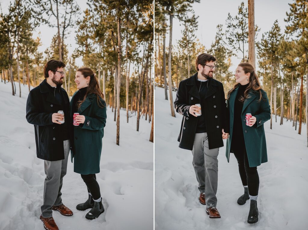 Sapphire Point Overlook Engagement Photos by Colorado Wedding Photographer