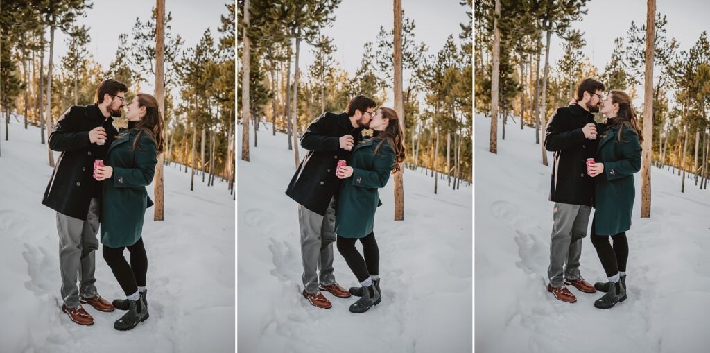 Sapphire Point Overlook Engagement Photos by Colorado Wedding Photographer