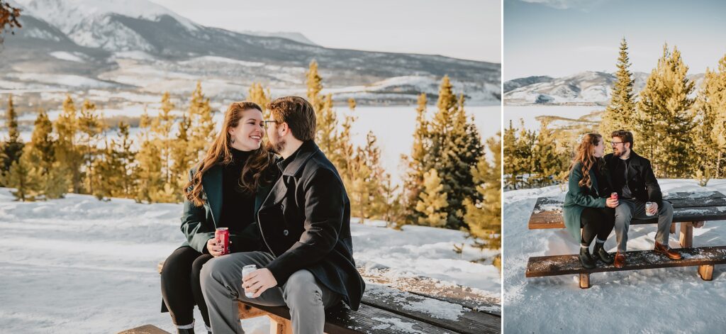 Sapphire Point Overlook Engagement Photos by Colorado Wedding Photographer