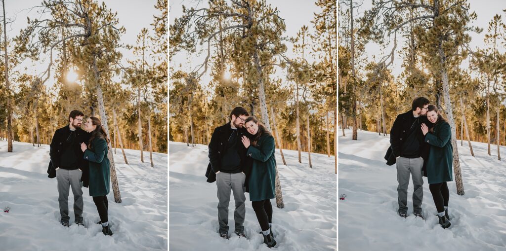Sapphire Point Overlook Engagement Photos by Colorado Wedding Photographer