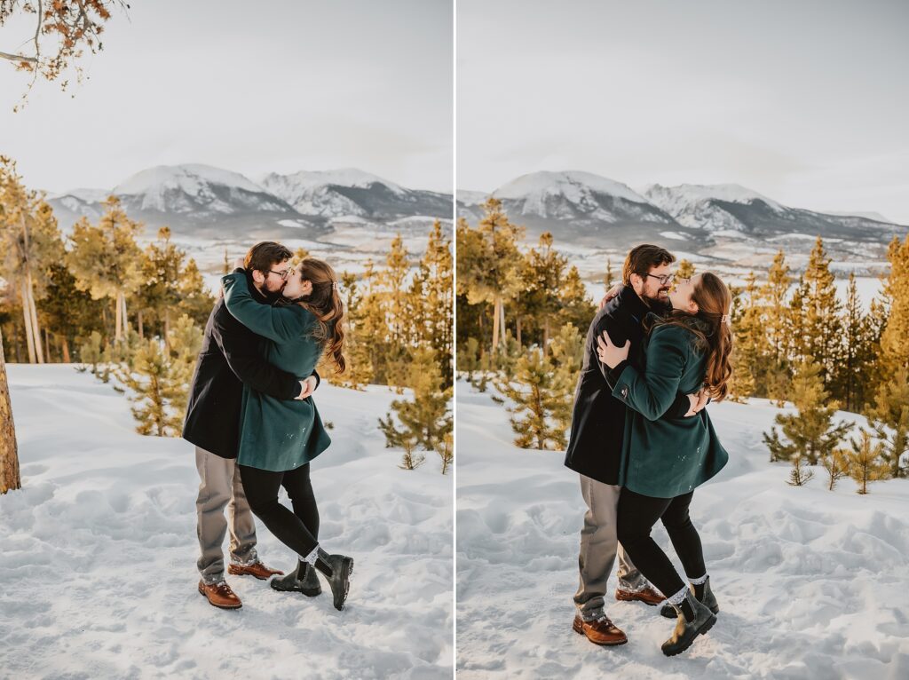 Sapphire Point Overlook Engagement Photos by Colorado Wedding Photographer