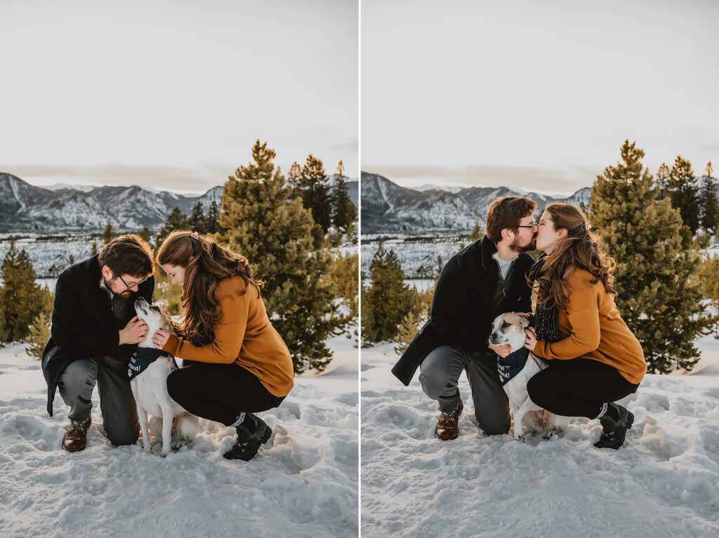 Sapphire Point Overlook Engagement Photos by Colorado Wedding Photographer