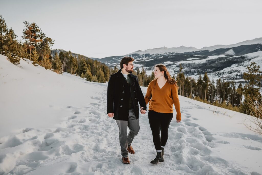 Sapphire Point Overlook Engagement Photos by Colorado Wedding Photographer