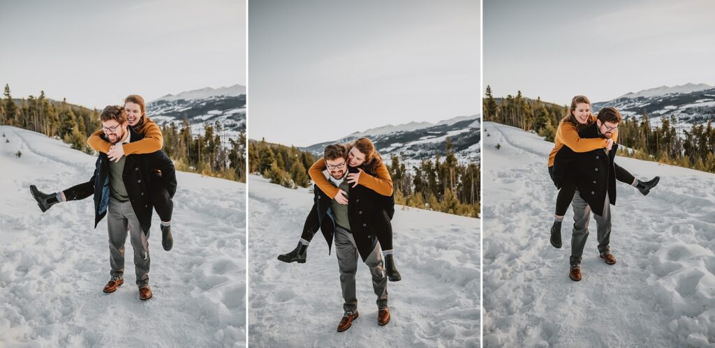 Sapphire Point Overlook Engagement Photos by Colorado Wedding Photographer