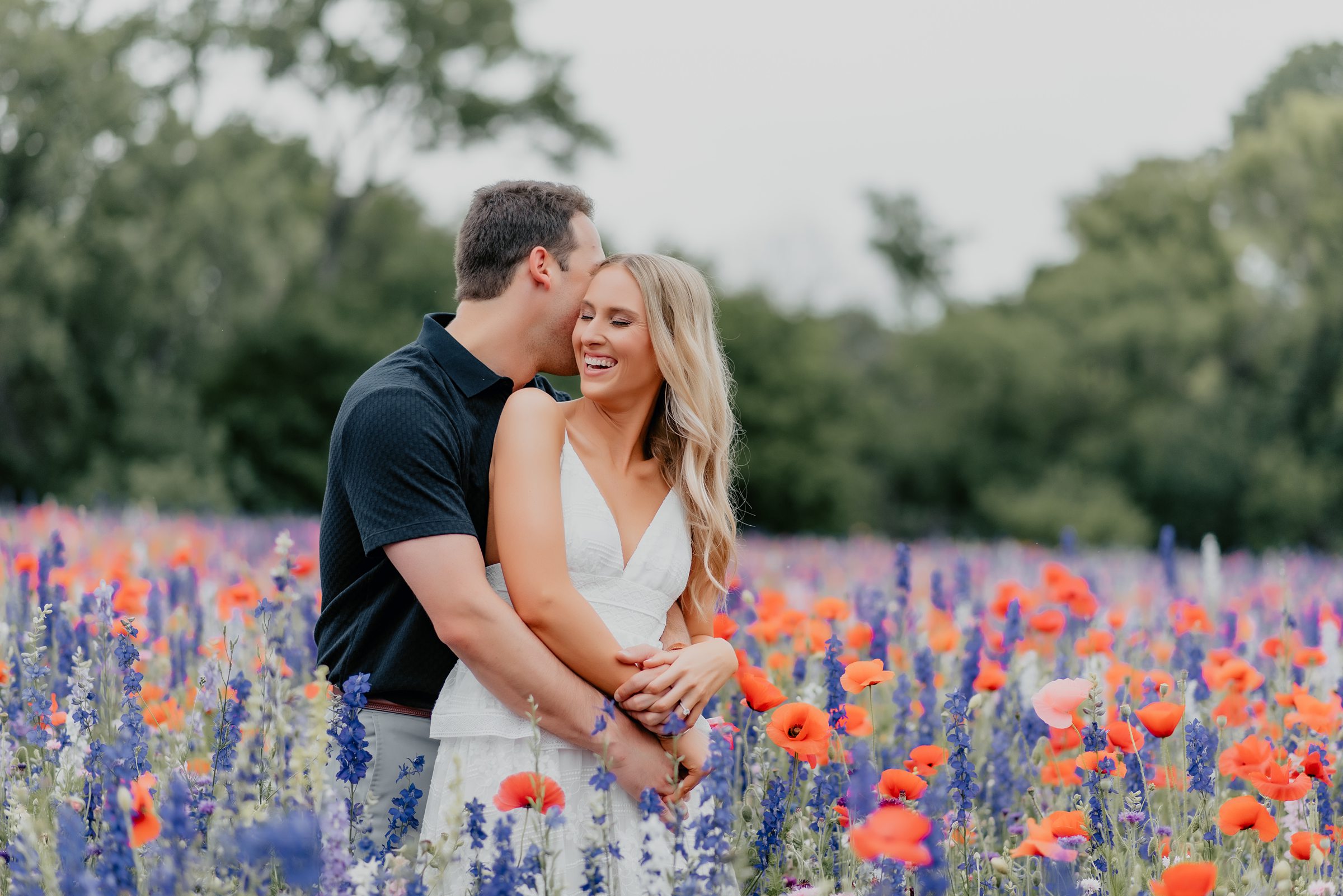 Texas wildflower engagement session by Dallas Wedding Photographer Kyrsten Ashlay Photography