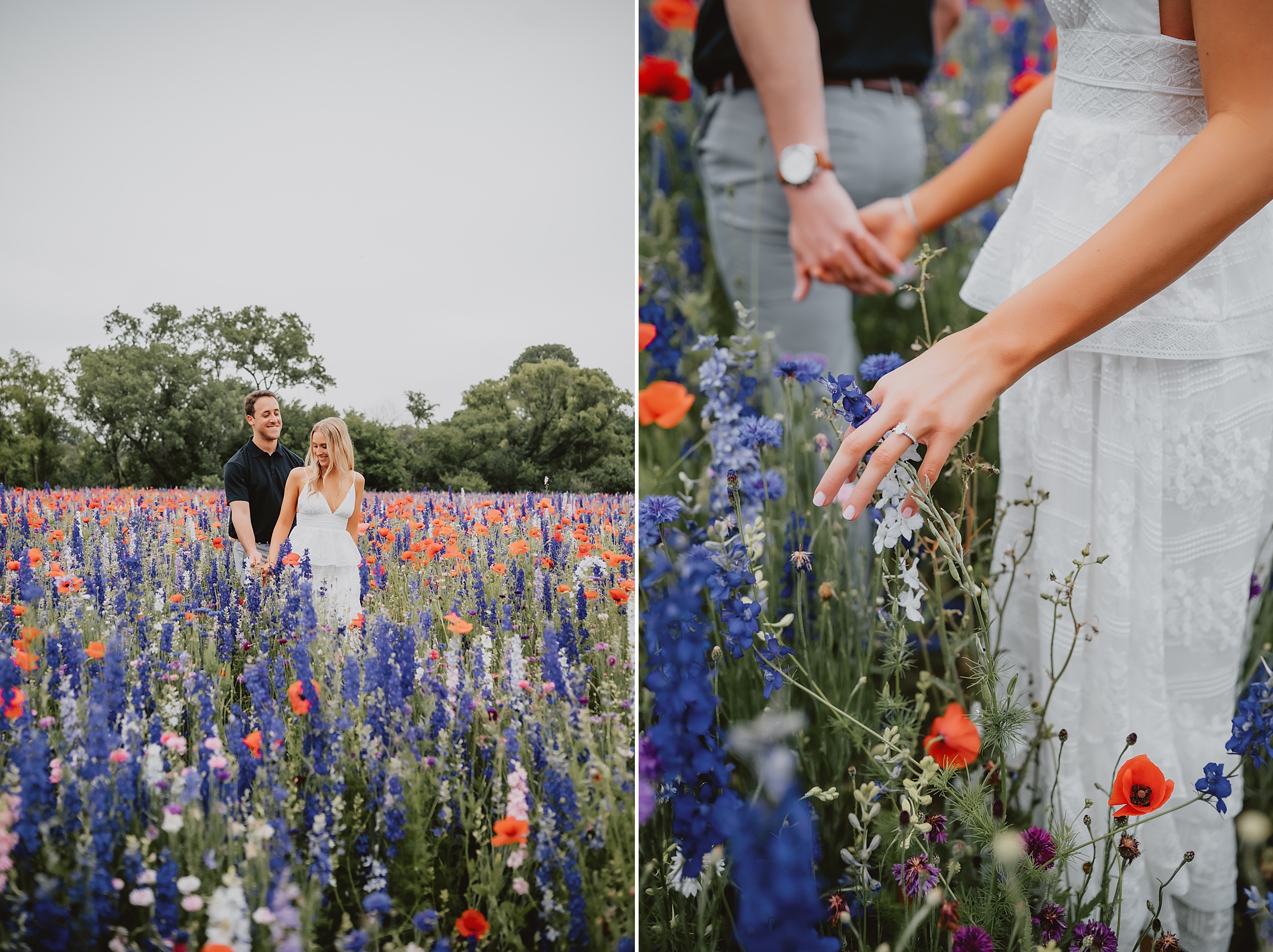 Texas wildflower engagement session by Dallas Wedding Photographer Kyrsten Ashlay Photography