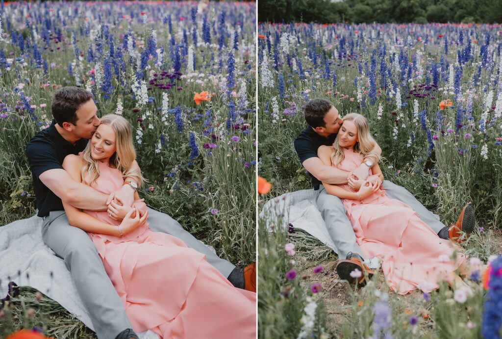 Texas wildflower engagement session by Dallas Wedding Photographer Kyrsten Ashlay Photography