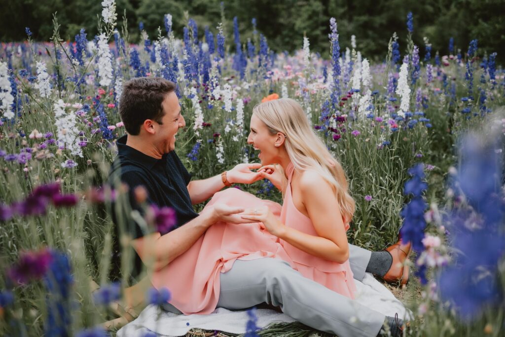 Texas wildflower engagement session by Dallas Wedding Photographer Kyrsten Ashlay Photography