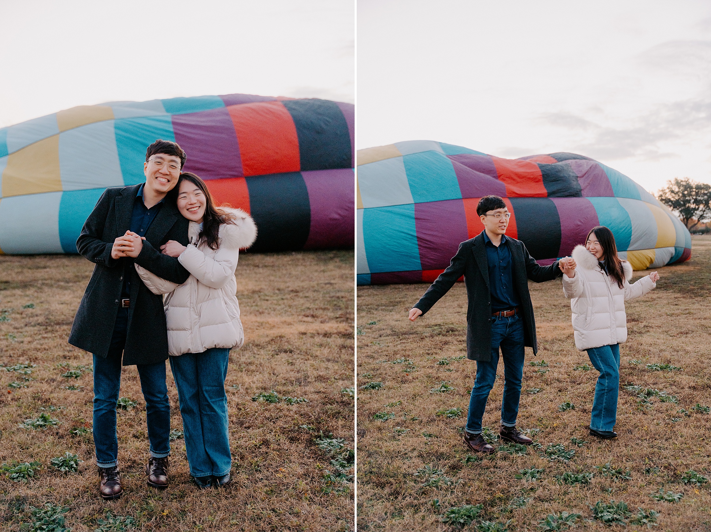 DFW Hot Air Balloon Proposal by Dallas Proposal Photographer Kyrsten Ashlay Photography