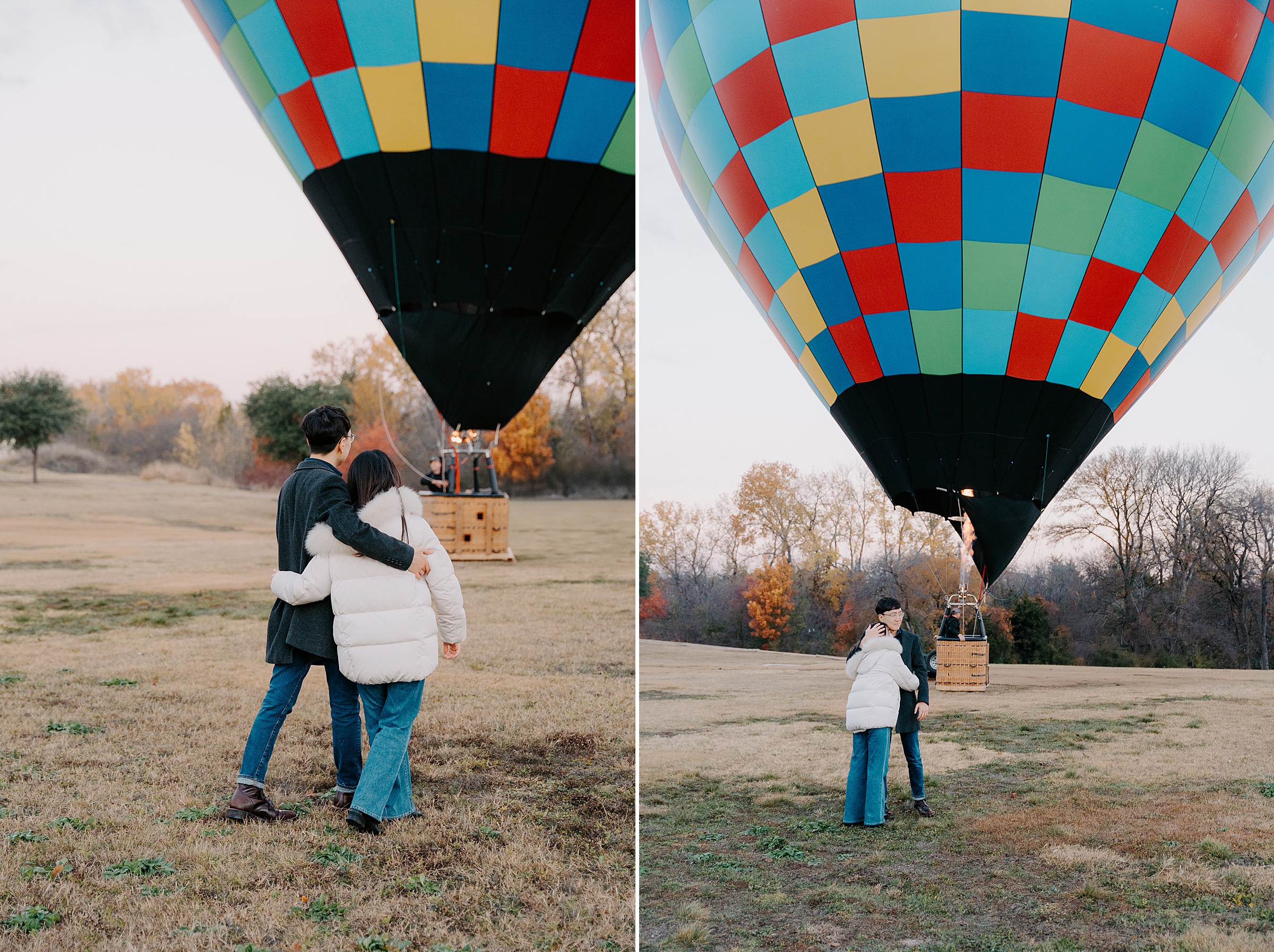 DFW Hot Air Balloon Proposal by Dallas Proposal Photographer Kyrsten Ashlay Photography