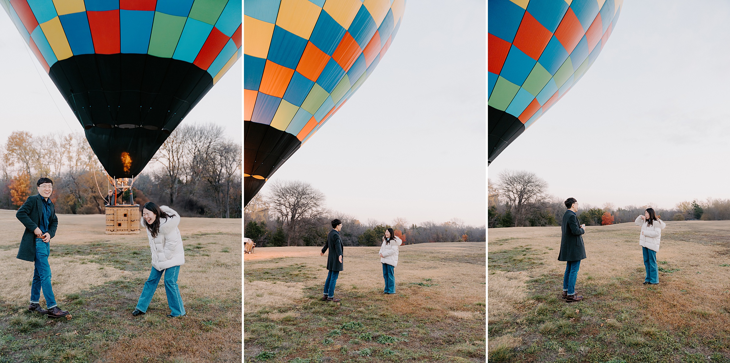 DFW Hot Air Balloon Proposal by Dallas Proposal Photographer Kyrsten Ashlay Photography