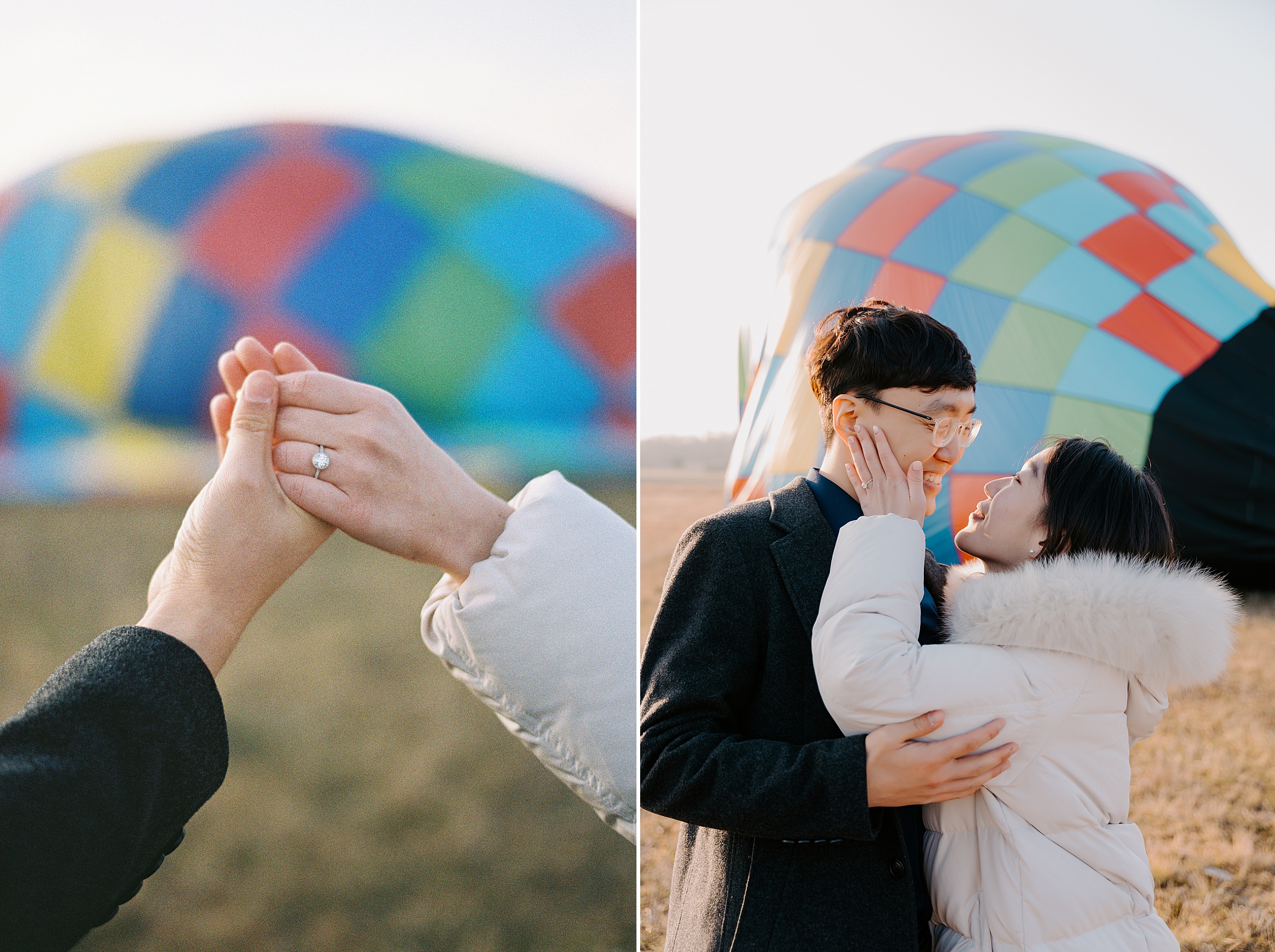 DFW Hot Air Balloon Proposal by Dallas Proposal Photographer Kyrsten Ashlay Photography