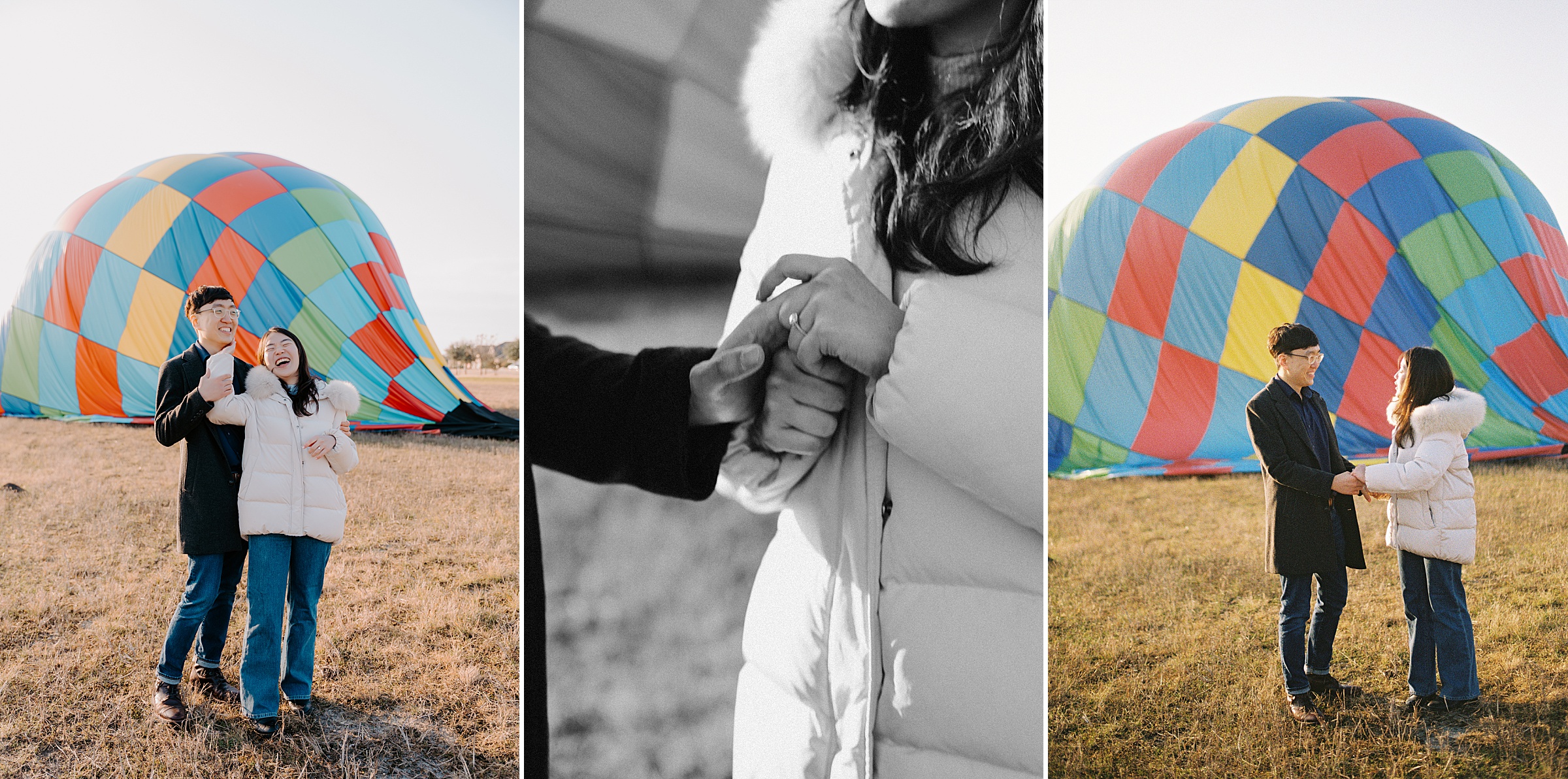 DFW Hot Air Balloon Proposal by Dallas Proposal Photographer Kyrsten Ashlay Photography