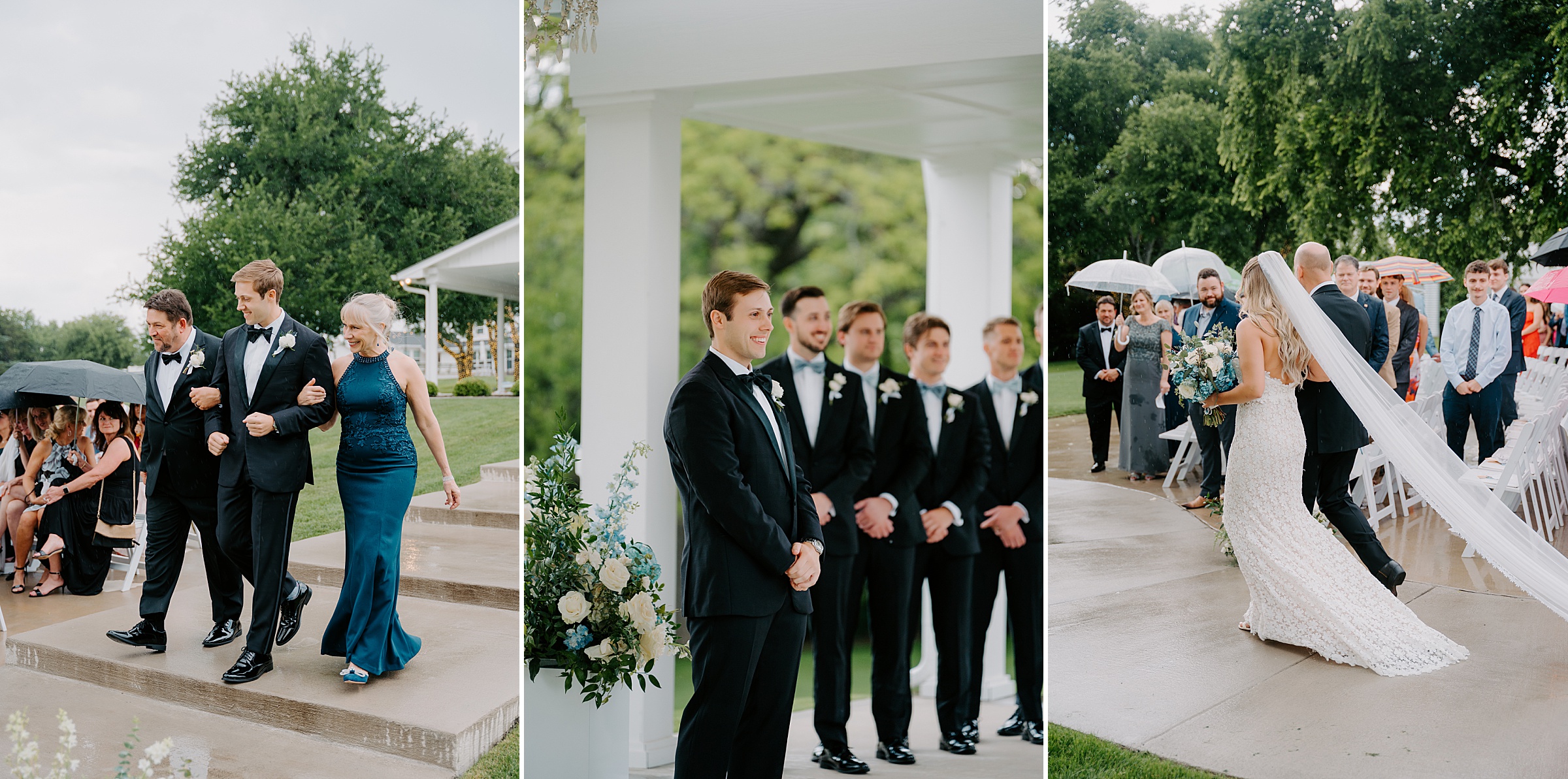 Firefly Gardens wedding ceremony outdoor pergola Midlothian Texas